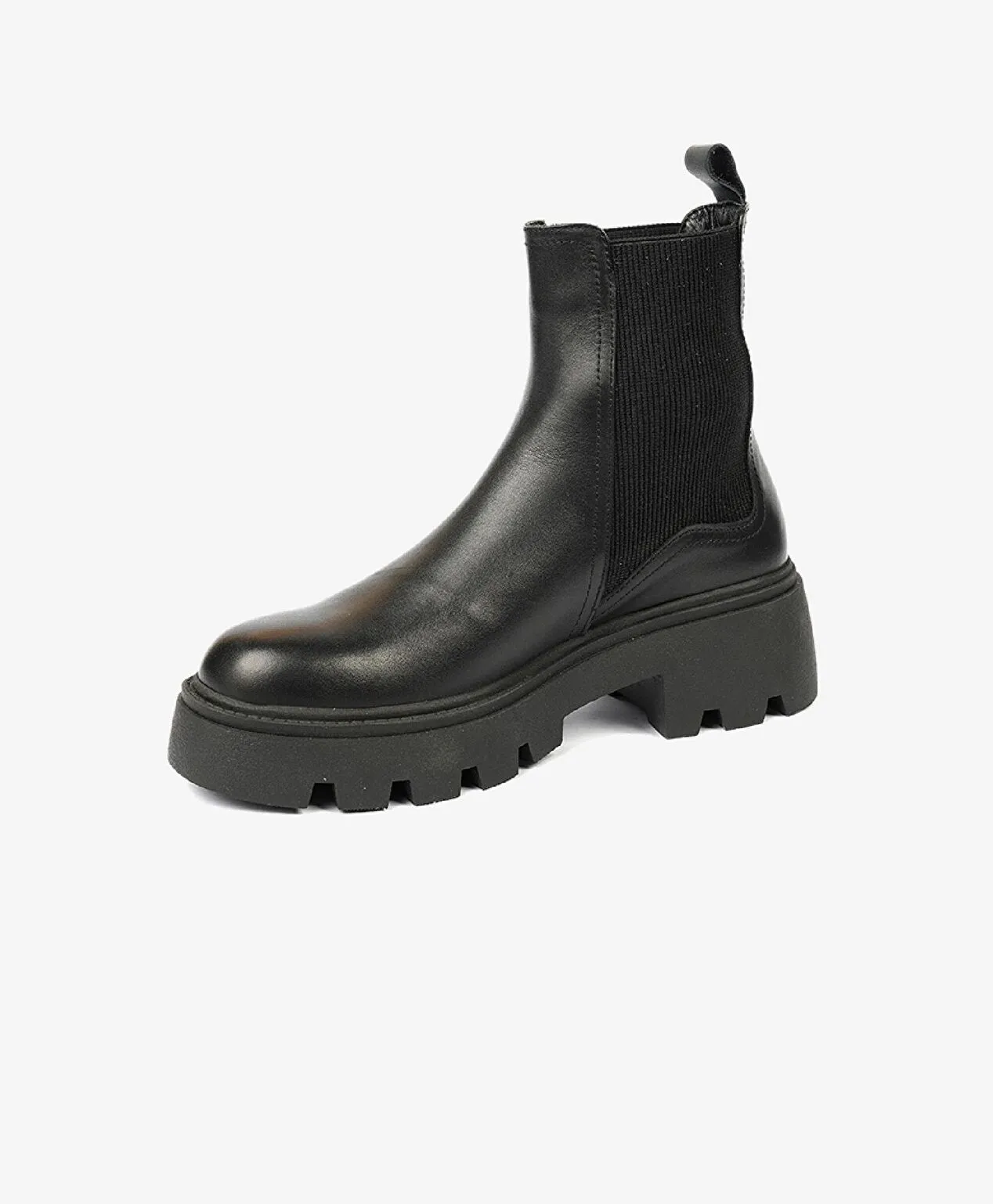 Siyah Chelsea Elastik Casual Çizme